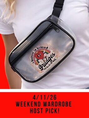 Frosted Stadium Crossbody Bag | Clear But Not Transparent | Festival Approved |